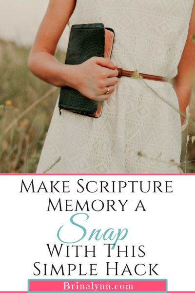 Make Scripture Memory a Snap with This Simple Hack
